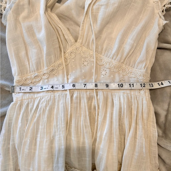 Hemant & Nandita Babydoll Lace Off White Cream Dress XS NWT - Picture 15 of 15